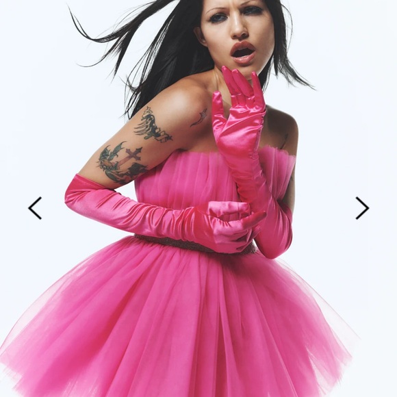 Betsey Johnson Betsy’s Bling Tulle Dress Pink Size M - Picture 6 of 6